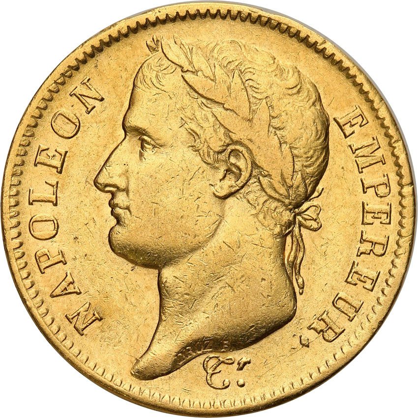 Francja. Napoleon I, 40 franków 1808 A